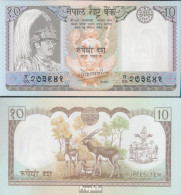 Nepal Pick-Nr: 31a, Signatur 11 Bankfrisch 1985 10 Rupien - Nepal