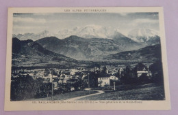 SALLANCHES "VUE GENERALE ET LE MONT BLANC" A  Voyagé - Sallanches