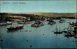 CPA Malta, Grand Harbour, Schiffe - Malta