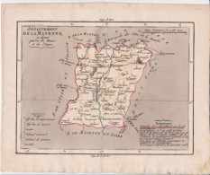 Carte Du Département De La Mayenne, Louis Brion De La Tour, Vers 1790 !! - Geographical Maps