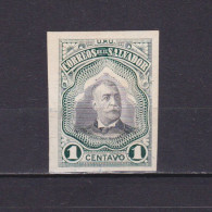 EL SALVADOR 1906, Sc# 336, No Perforation, Proof, MH - Salvador