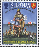 GB - Isle Of Man 28 (kompl.Ausg.) Postfrisch 1973 Postdienst - Wikinger Auf Man - Man (Ile De)