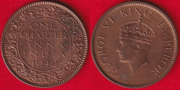 British India 1/4 Anna 1942 Km#531 UNC - Inde