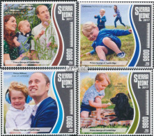 Sierra Leone 8810-8813 (kompl. Ausg.) Postfrisch 2017 Prinz Georg - Sierra Leone (1961-...)