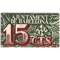 Espagne, 15 Centimes, 1939-12-31, BARCELONA, SPL - Monetary /of Necessity