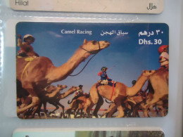 UAE USED CARDS ANIMALS   CAMELS - Autres & Non Classés