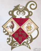 Aitutaki Block104 (kompl.Ausg.) Postfrisch 2015 Jahr Des Affen - Aitutaki