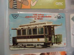 AUSTRIA  USED CARDS   TRAINS TRAIN - Treni