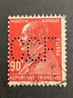 FRANCE N° 243 Célébrité 1927 C.C.F 64 Perforé Perforés Perfins Perfin Superbe - Autres & Non Classés