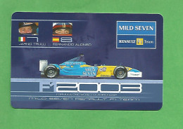 FORMULE 1 - Fernando Alonzo / Jarno Trulli - Team Renault ( Vue Recto Verso ) - Petit Format : 1991-00