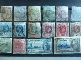 COLONIES ANGLAISES/MAURICE LOT  DE TIMBRES ANCIENS - Mauritius (...-1967)