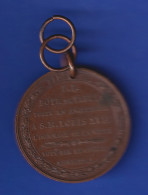Kupfer-Medaille 1814 Einzug Des Herzogs Von Angouleme In Bordeaux Gehenkelt - Other & Unclassified
