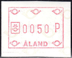 1984 Aland Finland Suomi ATM 1 / 50 P Xx  Automatenmarken Distributeurs Vending Machine Stamps Frama - Aland