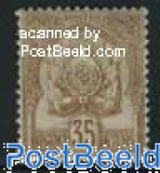 Tunisia 1893 35c., Stamp Out Of Set, Unused (hinged), History - Coat Of Arms - Tunisie (1956-...)