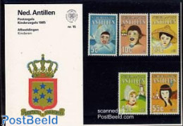 Netherlands Antilles 1985 Child Welfare 5v Presentation Pack 15, Mint NH, History - Various - Mills (Wind & Water) - Moulins