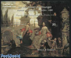 Antigua & Barbuda 2000 Espana 2000, Jan Van Kessel S/s, Mint NH, Art - Paintings - Antigua Et Barbuda (1981-...)