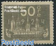 Sweden 1924 50o, Stamp Out Of Set, Mint NH - Ungebraucht