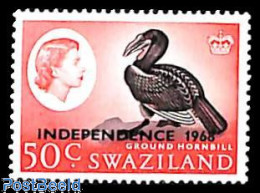 Eswatini/Swaziland 1968 50c, Standing WM, Stamp Out Of Set, Mint NH, Nature - Birds - Swaziland (1968-...)