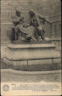 CPA Mons Wallonien Hennegau, Monument Des Ingenieurs Guibal Et Devillez - Autres & Non Classés