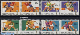 Aitutaki 1981 World Cup Football 4x2v [:], Mint NH, Sport - Football - Aitutaki