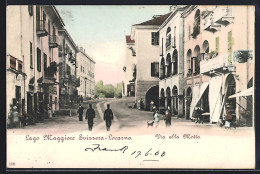 AK Locarno, Lago Maggiore Svizzera, Via Alla Motta - Locarno