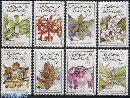 Antigua & Barbuda 1990 Orchids 8v, Mint NH, Nature - Flowers & Plants - Orchids - Antigua Et Barbuda (1981-...)