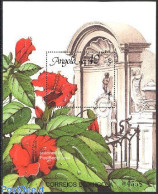 Angola 1990 Belgica, Flowers S/s, Mint NH, Nature - Flowers & Plants - Angola