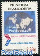 Andorra, Spanish Post 2006 UNESCO, CNAU 1v, Mint NH, History - Various - Unesco - Maps - Ongebruikt