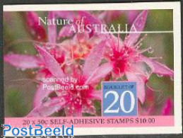 Australia 2002 Desert Star Booklet Of 20 Stamps, Mint NH, Nature - Flowers & Plants - Stamp Booklets - Neufs