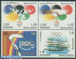 Bangladesh 1992 Olympic Games 4v [+], Mint NH, Sport - Kayaks & Rowing - Olympic Games - Roeisport