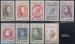 Belgium 1972 Belgica 72 9v, Mint NH, History - Kings & Queens (Royalty) - Philately - Stamps On Stamps - Neufs