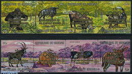Burundi 1971 Olympic Games 2x4v [:::], Mint NH, Nature - Sport - Animals (others & Mixed) - Birds - Cat Family - Monke.. - Autres & Non Classés