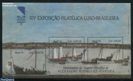 Brazil 1992 Lubrapex S/s, Mint NH, Transport - Ships And Boats - Neufs