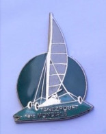 X216 Pin's CHAR A VOILE Tanezrouft Désert Sahara SUPERBE Qualité EGF Version Vert Fonçé Achat Immédiat - Zeilen