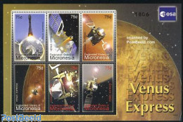 Micronesia 2006 Venus Express 6v M/s, Mint NH, Transport - Space Exploration - Micronésie