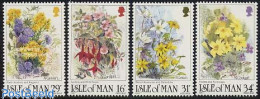Isle Of Man 1987 Wild Flowers 4v, Mint NH, Nature - Flowers & Plants - Man (Ile De)