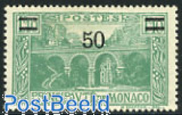 Monaco 1931 Overprint 1v, Mint NH, Art - Bridges And Tunnels - Unused Stamps