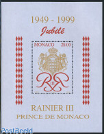 Monaco 1998 Rainier III Jubilee S/s, Mint NH, History - Kings & Queens (Royalty) - Unused Stamps