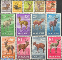 Malawi 1971 Definitives, Animals 13v, Mint NH, Nature - Animals (others & Mixed) - Malawi (1964-...)