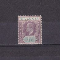 ST. LUCIA 1904, SG# 64, Wmk Multi Crown CA, MH - St.Lucia (...-1978)
