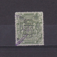 BRITISH SOUTH AFRICA COMPANY RHODESIA 1892, SG# 12, Perfins, Used - Rhodésie Du Nord (...-1963)
