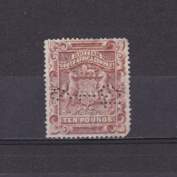 BRITISH SOUTH AFRICA COMPANY RHODESIA 1892, SG# 13, Perfins, Used - Rhodésie Du Nord (...-1963)