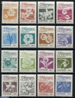 Nicaragua 1987 Flowers 16v, Mint NH, Nature - Flowers & Plants - Nicaragua