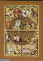 Nicaragua 1994 Cats 16v M/s, Mint NH, Nature - Cats - Nicaragua