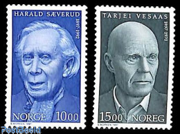 Norway 1997 Saeverund, Vesaas 2v, Mint NH, Performance Art - Music - Art - Authors - Unused Stamps