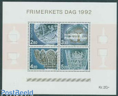 Norway 1992 Stamp Day S/s, Mint NH, Stamp Day - Art - Art & Antique Objects - Unused Stamps