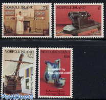 Norfolk Island 1991 Museums 4v, Mint NH, History - Transport - Archaeology - Ships And Boats - Art - Ceramics - Museums - Archéologie