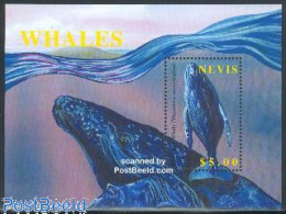 Nevis 2002 Humpback Whale S/s, Mint NH, Nature - Sea Mammals - St.Kitts-et-Nevis ( 1983-...)