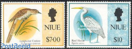 Niue 1993 Definitives, Birds 2v, Mint NH, Nature - Birds - Niue