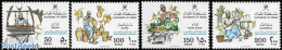 Oman 1988 Handicrafts 4v, Mint NH, Various - Textiles - Art - Handicrafts - Textile